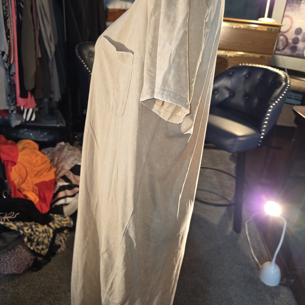 Time and Tru Marbled Beige Maxi Dress - Picture 6 of 7